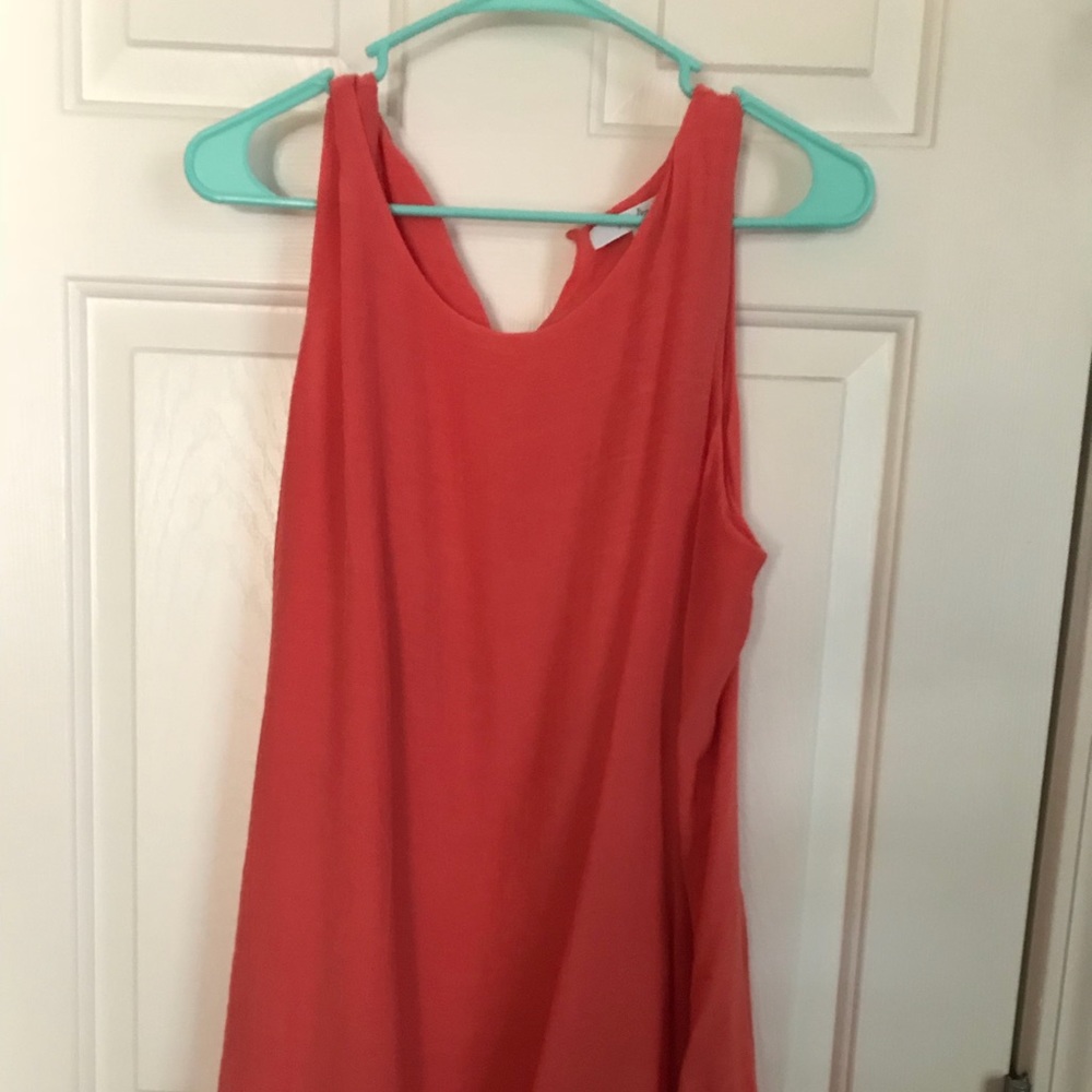 XL Women’s Sleeveless Blouse - Coral